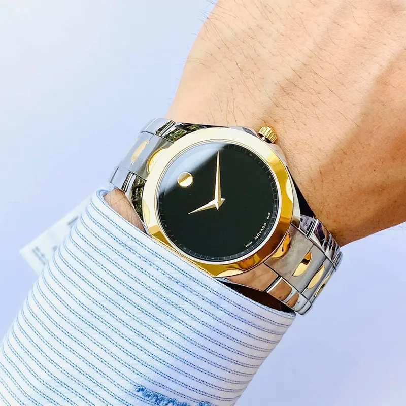 Movado Luno Sport Black Dial Premium Men's Watch- 0606906